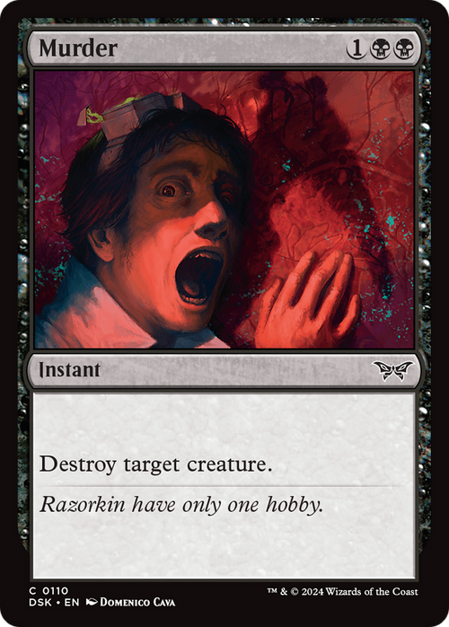 Murder (DSK-110) - Duskmourn: House of Horror Foil