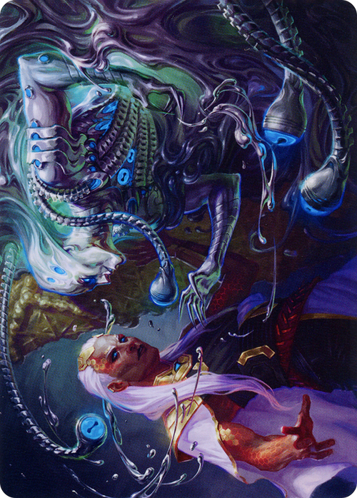 Mirage Mockery // Mirage Mockery (AONE-017) - Phyrexia: All Will Be One Art Series (Borderless) Foil