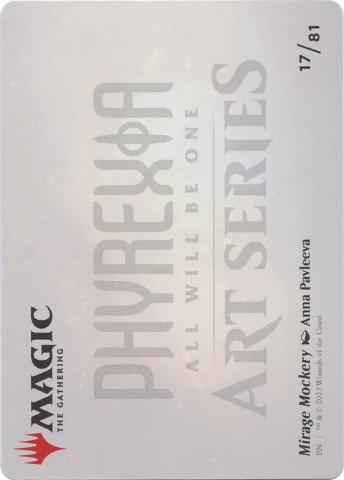 Mirage Mockery // Mirage Mockery (AONE-017) - Phyrexia: All Will Be One Art Series (Borderless)