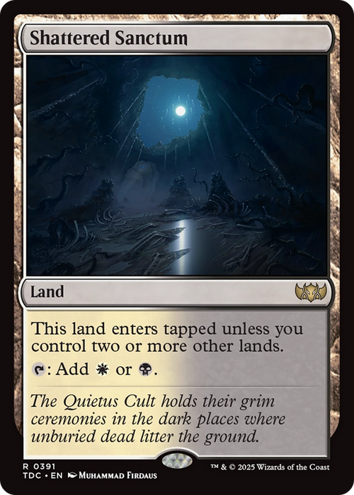 Shattered Sanctum (TDC-391) - Commander: Tarkir: Dragonstorm