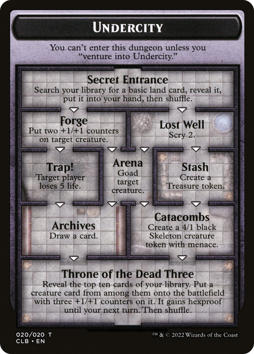 Undercity // The Initiative (TCLB-020) - Battle for Baldur's Gate Tokens Foil