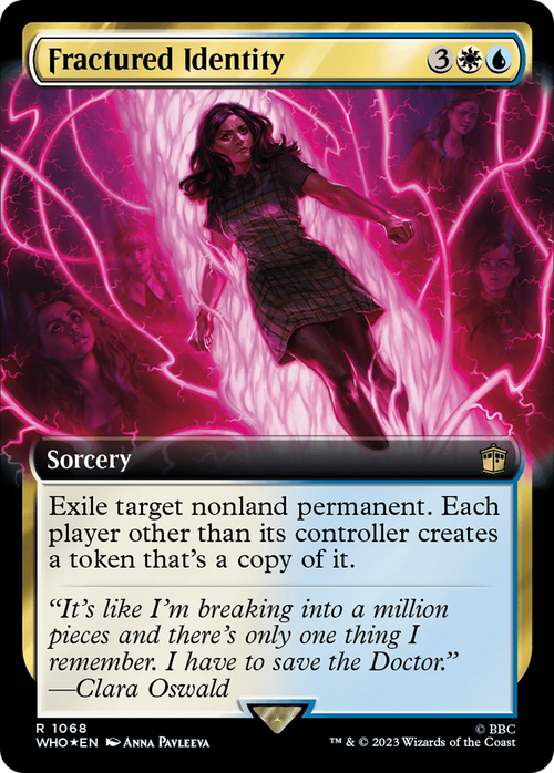 Fractured Identity (Extended Art) (Surge Foil) (WHO-1068) - Doctor Who: (Extended Art) Foil