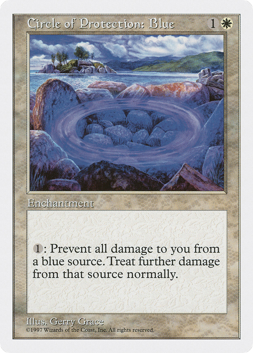 Circle of Protection: Blue (5ED-018) - Fifth Edition