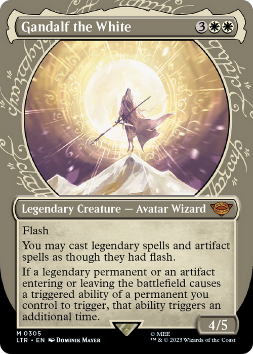 Gandalf the White (Showcase) (LTR-305) - The Lord of the Rings: Tales of Middle-earth: (Showcase) (Borderless)