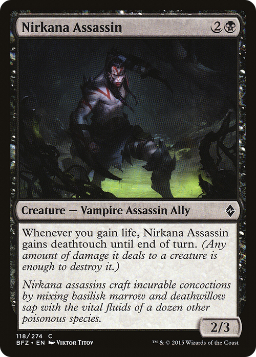 Nirkana Assassin (BFZ-118) - Battle for Zendikar Foil