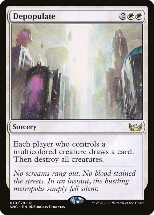 Depopulate (PPSNC-010) - Streets of New Capenna Promos Foil