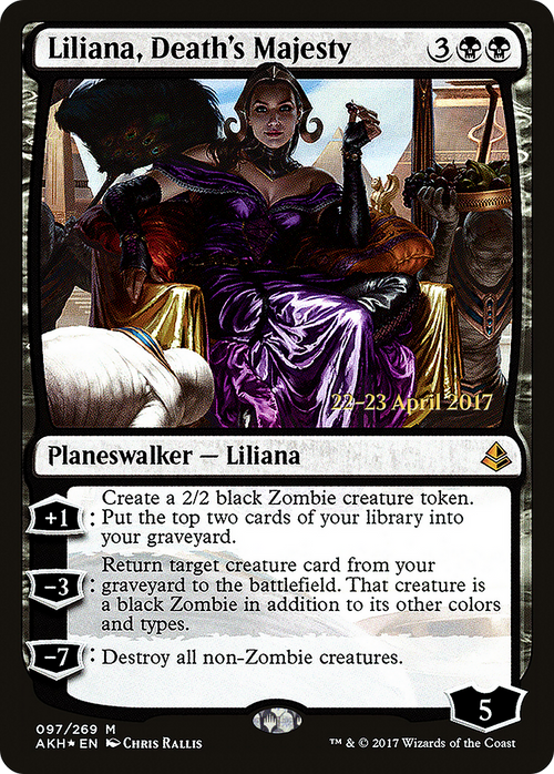 Liliana, Death's Majesty (PRE-97S) - Amonkhet Promos Foil