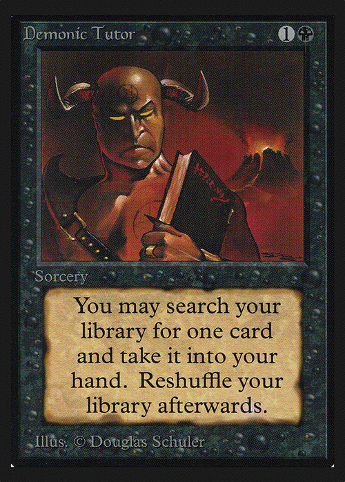 Demonic Tutor (IE) (IED-) - Intl. Collectors' Edition
