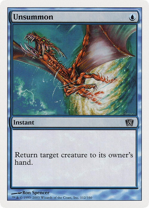 Unsummon (8ED-112) - 8th Edition