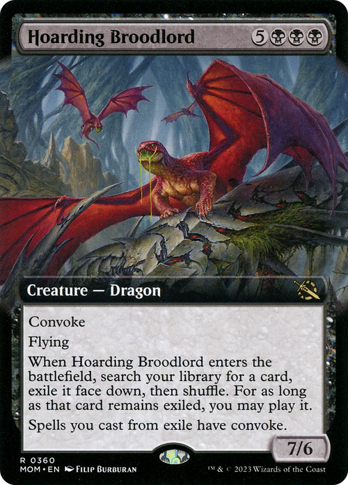 Hoarding Broodlord (Extended Art) (MOM-360) - March of the Machine: (Extended Art)