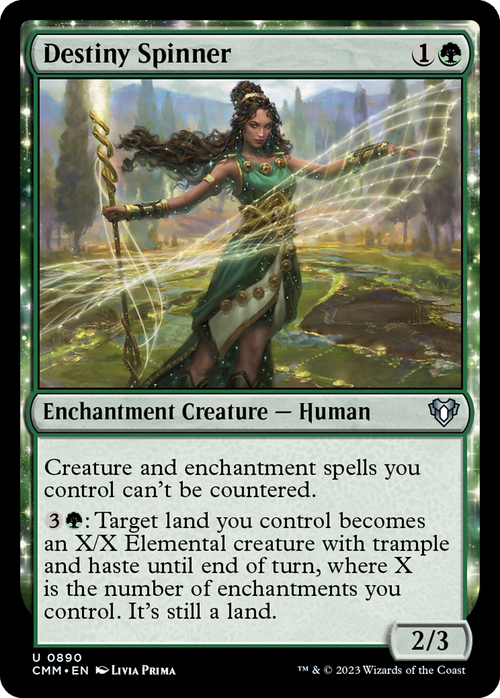 Destiny Spinner (CMM-890) - Commander Masters: (enchantment)