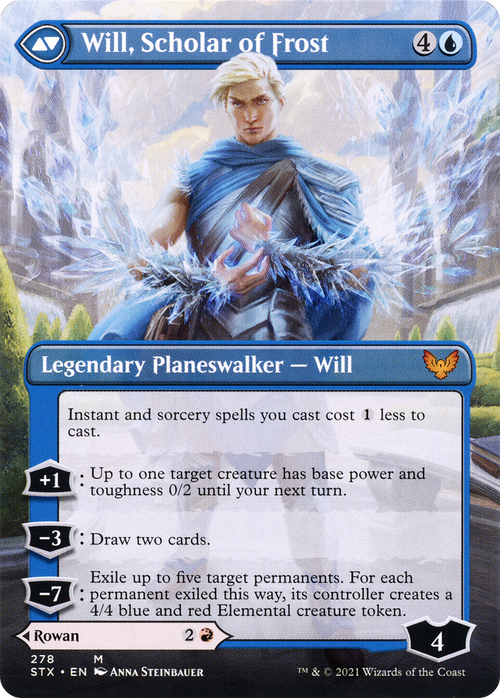 Rowan, Scholar of Sparks (Borderless) (STX-278) - Strixhaven: School of Mages (Borderless)