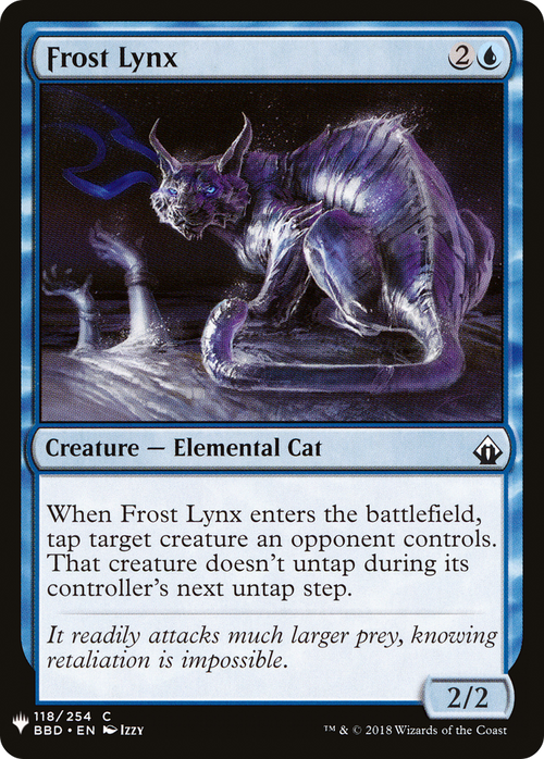 Frost Lynx (LIST-BBD-118) - The List