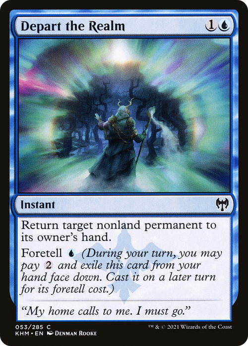 Depart the Realm (KHM-053) - Kaldheim Foil