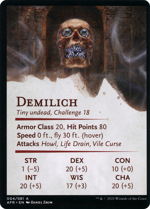 Demilich // Demilich (AAFR-004) - Adventures in the Forgotten Realms Art Series (Borderless) Foil