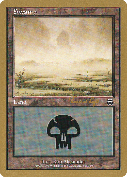 Swamp (341) - 2001 Tom van de Logt (MMQ) (WCD-) - World Championship Decks 2001