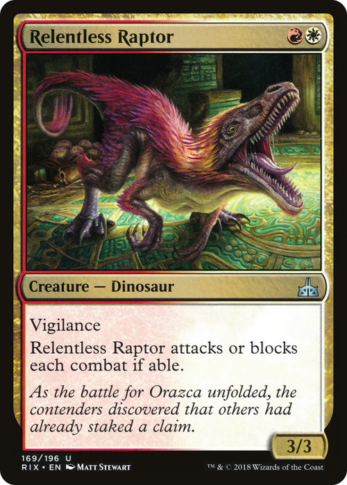 Relentless Raptor (RIX-169) - Rivals of Ixalan