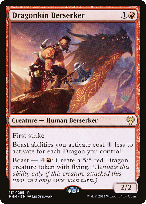 Dragonkin Berserker (PPKHM-131P) - Kaldheim Promos Foil
