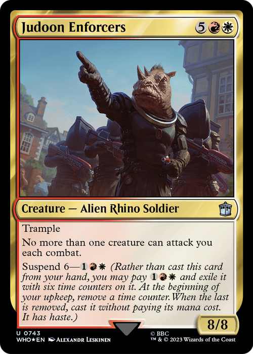 Judoon Enforcers (Surge Foil) (WHO-743) - Doctor Who Foil