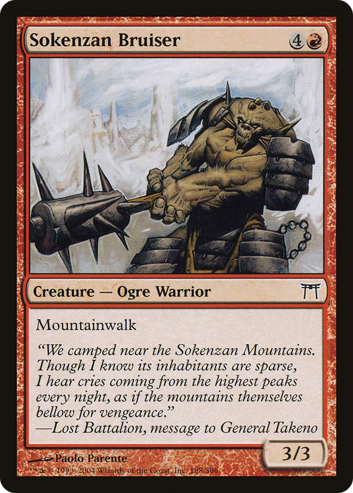 Sokenzan Bruiser (CHK-188) - Champions of Kamigawa Foil