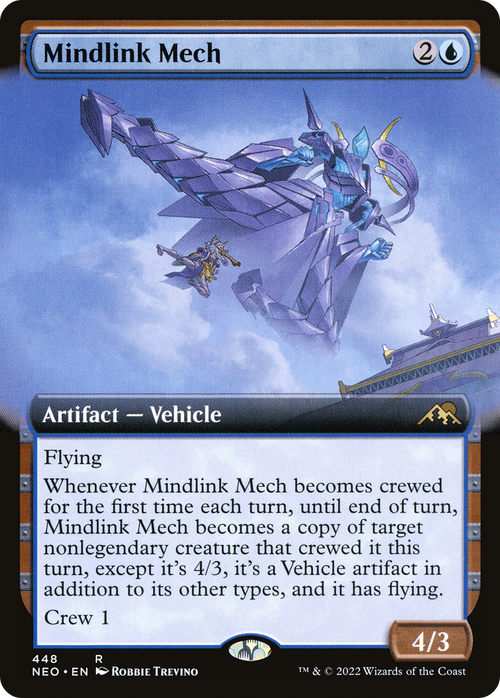 Mindlink Mech (Extended Art) (NEO-448) - Kamigawa: Neon Dynasty: (Extended Art) Foil