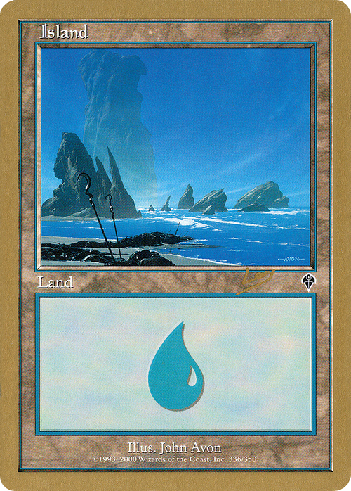 Island (336) - 2002 Raphael Levy (INV) (WCD-) - World Championship Decks 2002