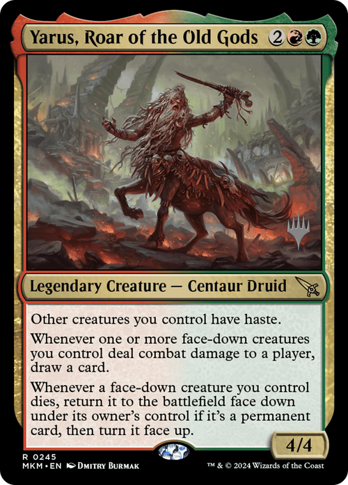 Yarus, Roar of the Old Gods (PPMKM-245) - Murders at Karlov Manor Promos Foil
