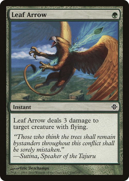 Leaf Arrow (ROE-194) - Rise of the Eldrazi Foil