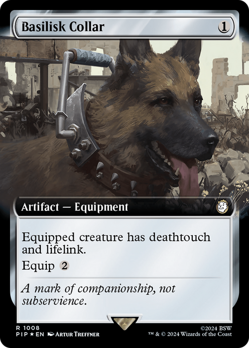 Basilisk Collar (Extended Art) (Surge Foil) (PIP-1008) - Fallout: (Extended Art) Foil