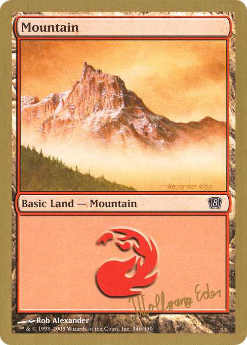 Mountain (346) - 2003 Wolfgang Eder (8ED) (WCD-WE346) - World Championship Decks 2003