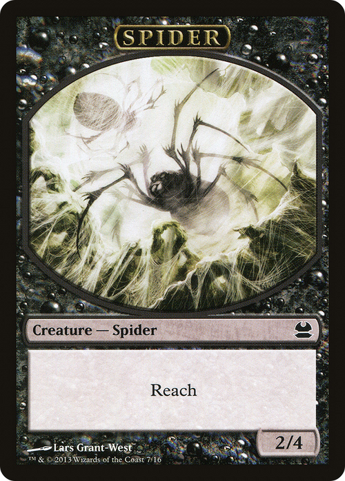 Spider Token (Black) (MMA-007) - Modern Masters Tokens