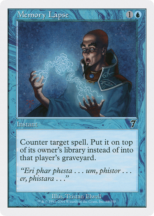 Memory Lapse (7ED-088) - 7th Edition