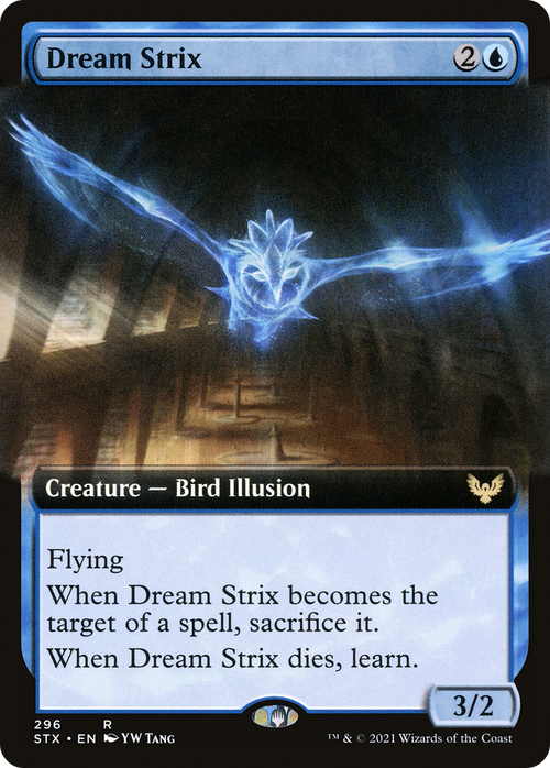 Dream Strix (Extended Art) (STX-296) - Strixhaven: School of Mages: (Extended Art) Foil