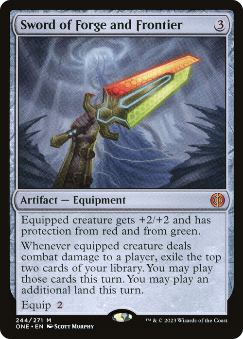 Sword of Forge and Frontier (ONE-244) - Phyrexia: All Will Be One Foil