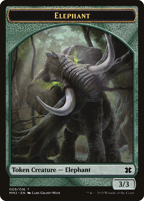 Elephant Token (MM2-009) - Modern Masters 2015 Tokens