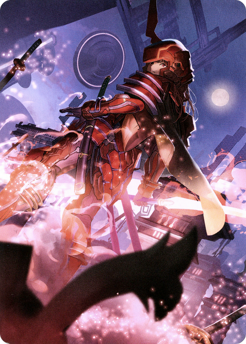 Peerless Samurai // Peerless Samurai (ANEO-063) - Neon Dynasty Art Series (Borderless)