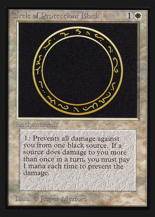 Circle of Protection: Black (CE) (CED-) - Collectors' Edition