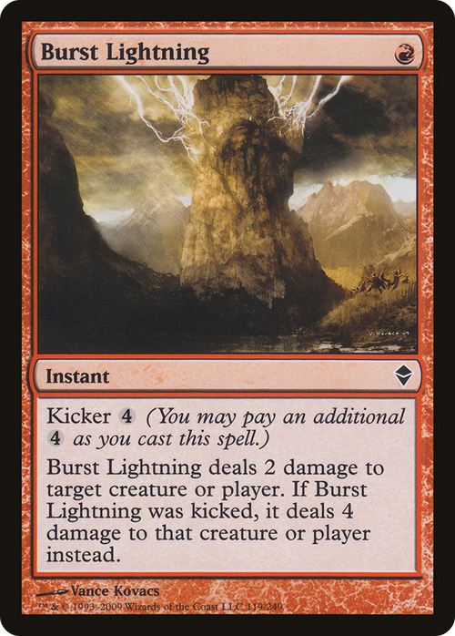 Burst Lightning (ZEN-119) - Zendikar
