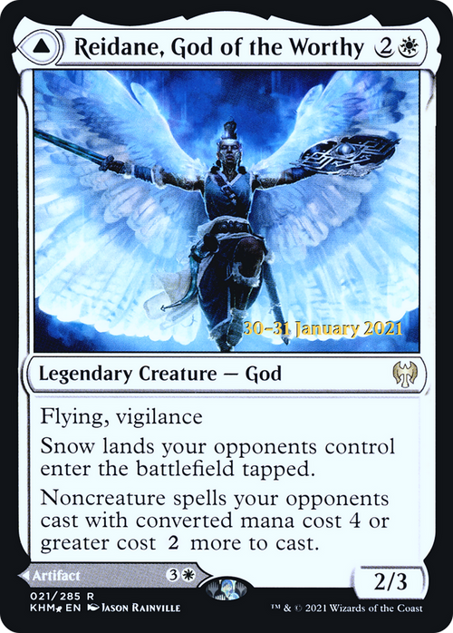 Reidane, God of the Worthy (PRE-21S) - Kaldheim Promos Foil