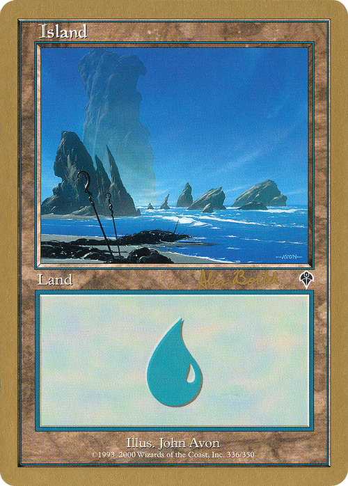 Island (336) - 2001 Alex Borteh (INV) (WCD-) - World Championship Decks 2001