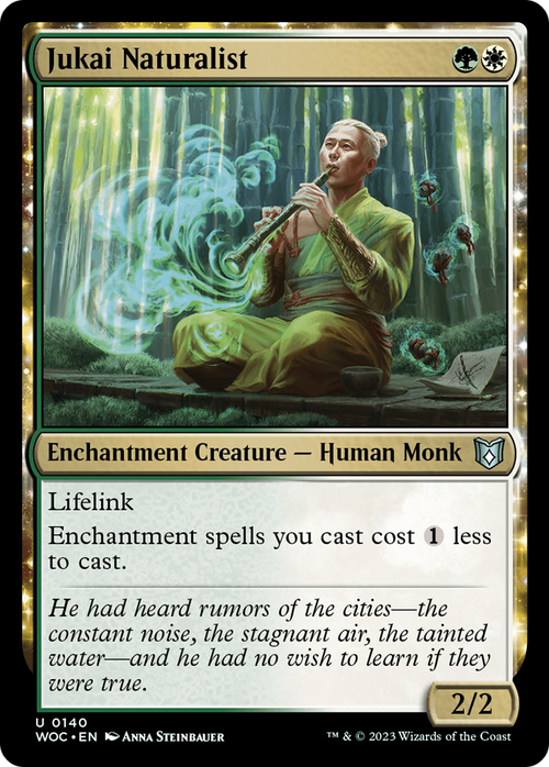 Jukai Naturalist (WOC-140) - Wilds of Eldraine Commander: (enchantment)