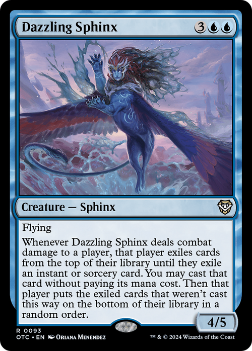 Dazzling Sphinx (OTC-093) - Outlaws of Thunder Junction Commander