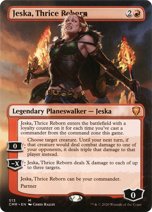 Jeska, Thrice Reborn (Borderless) (CMR-513) - Commander Legends (Borderless) Foil