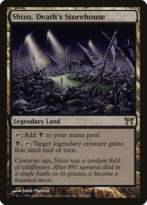 Shizo, Death's Storehouse (CHK-283) - Champions of Kamigawa