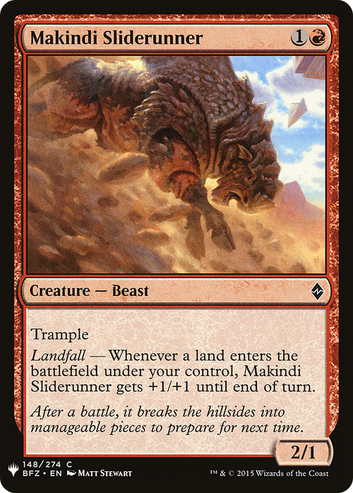 Makindi Sliderunner (LIST-BFZ-148) - The List
