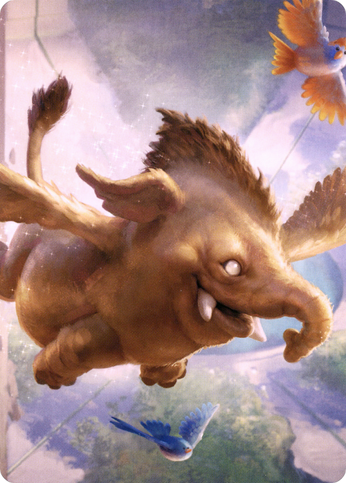 Lulu, Loyal Hollyphant // Lulu, Loyal Hollyphant (ACLB-018) - Battle for Baldur's Gate Art Series (Borderless) Foil