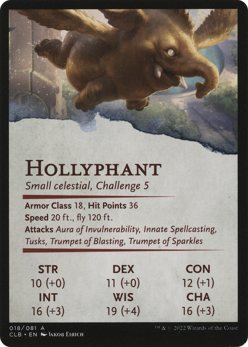 Lulu, Loyal Hollyphant // Lulu, Loyal Hollyphant (ACLB-018) - Battle for Baldur's Gate Art Series (Borderless) Foil