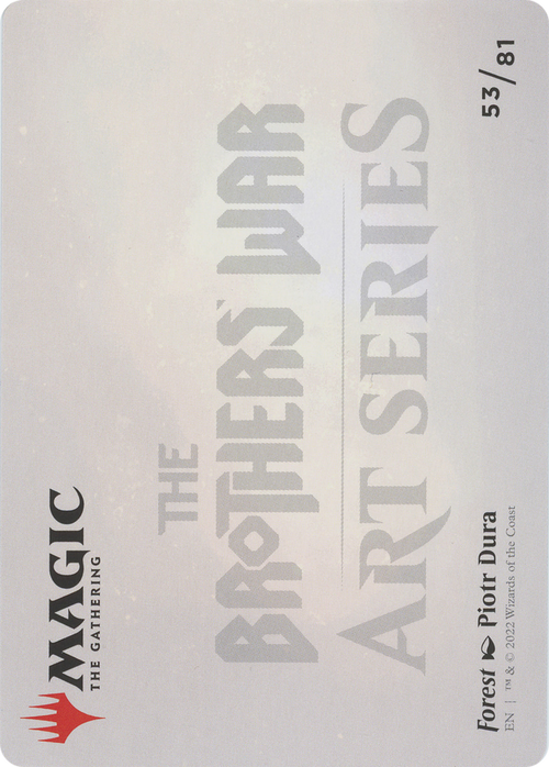 Forest // Forest (ABRO-053) - The Brothers' War Art Series (Borderless)