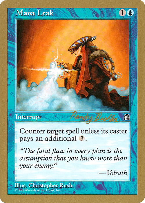 Mana Leak - 1998 Randy Buehler (STH) (WCD-) - World Championship Decks 1998