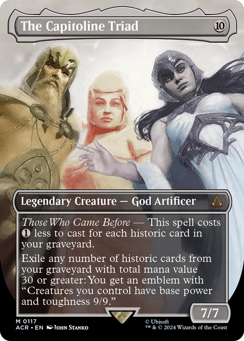 The Capitoline Triad (Borderless) (ACR-117) - Assassin's Creed Foil